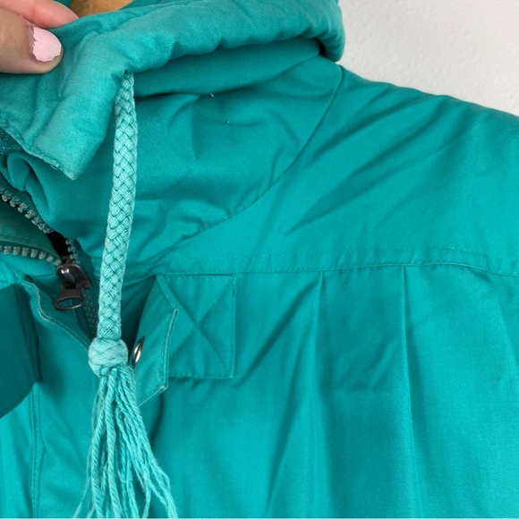 Vintage 80s Turquoise Ski Snow Jacket - Picture 6 of 6